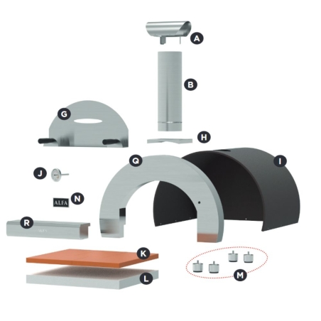 Forno a legna 5 minuti Rame Top Alfa Forni -13