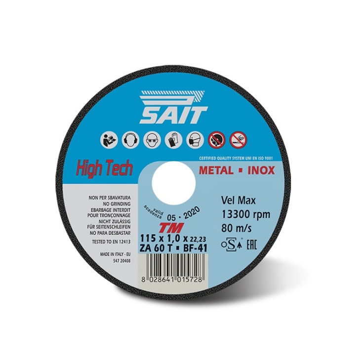 Disco taglio acciaio TM ZA 60 T Sait 115x1.0 mm -1