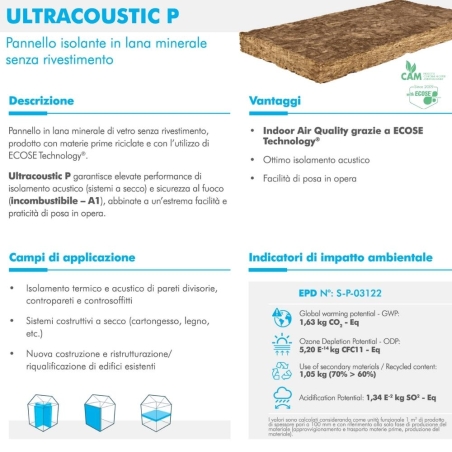 Lana di vetro Ultracoustic P Knauf -1