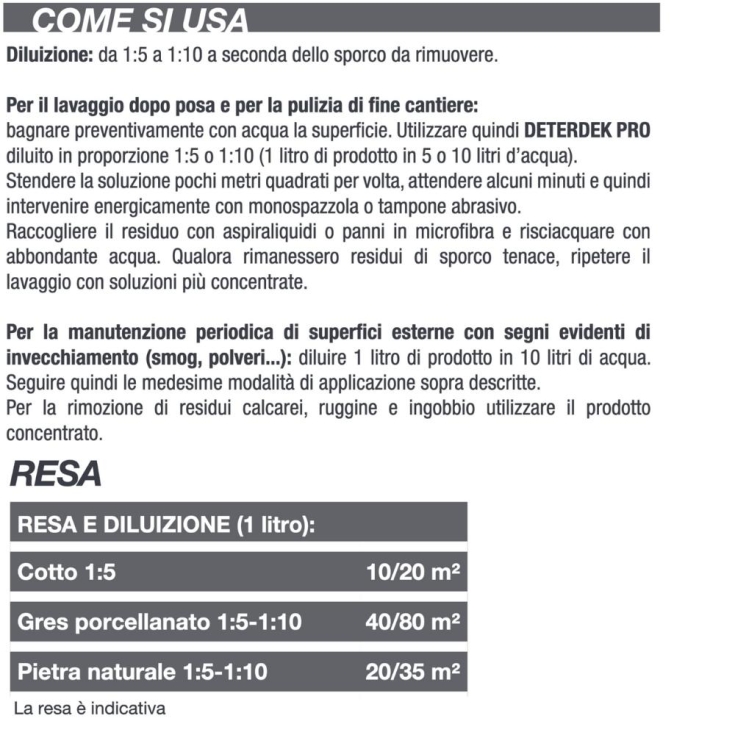 Lavaggio di fine cantiere Deterdek Pro Fila -5