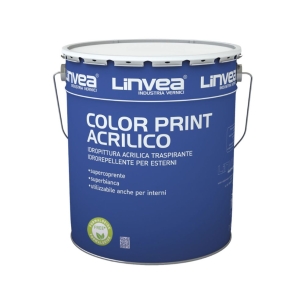Idropittura acrilica traspirante per esterni ColorPrint Linvea -1