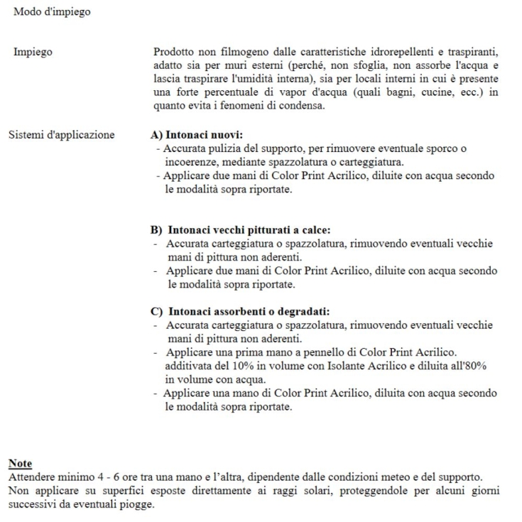 Idropittura acrilica traspirante per esterni ColorPrint Linvea -2