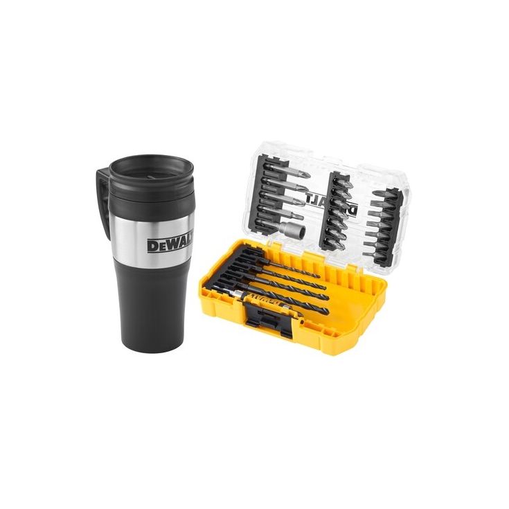 Set punte trapano 25pz più tazza termica DeWalt -2