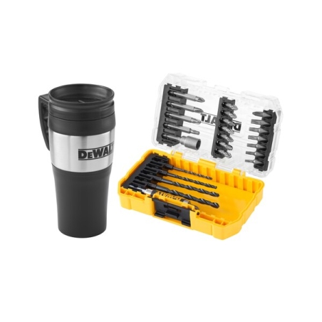 Set punte trapano 25pz più tazza termica DeWalt -2