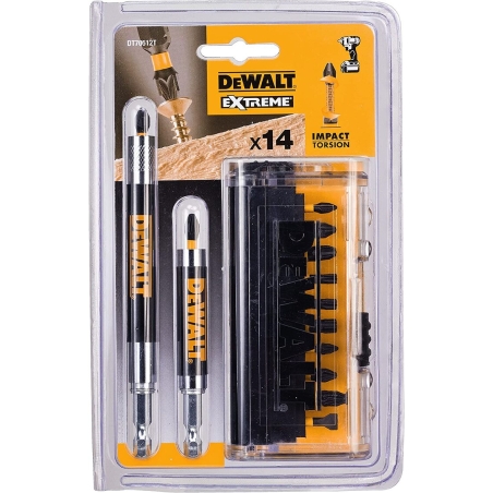 Inserti avvitatura con adattatori magnetici 14pz Impact Torsion DeWalt DT70512T -2