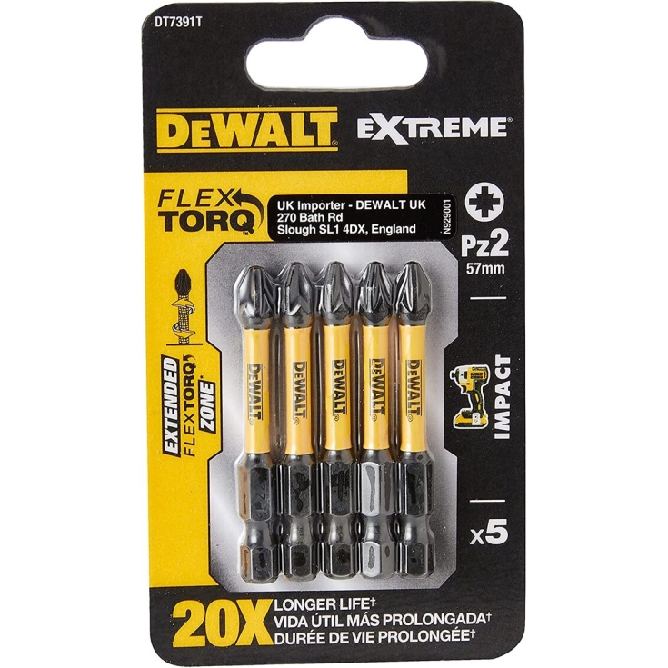 Inserti avvitatore 50mm 5pz DT7391T DeWalt -2