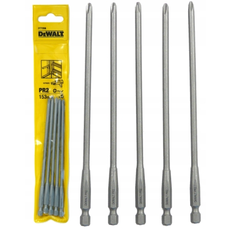 Kit 5 inserti PH2 153 mm per cartongesso DT7206 DeWalt -1