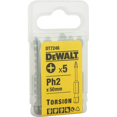 Inserto Philips 50mm PH2 5pz DT7246 DeWalt -1