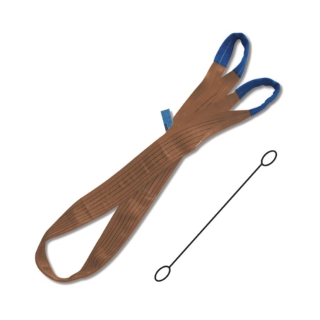 Fascia di sollevamento piatta Robur Beta |marrone da 6 tonnellate -2