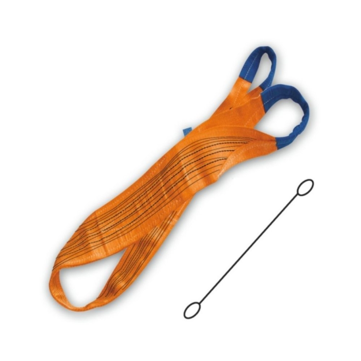 Fascia di sollevamento piatta Robur Beta |arancione 10 tonnellate -2