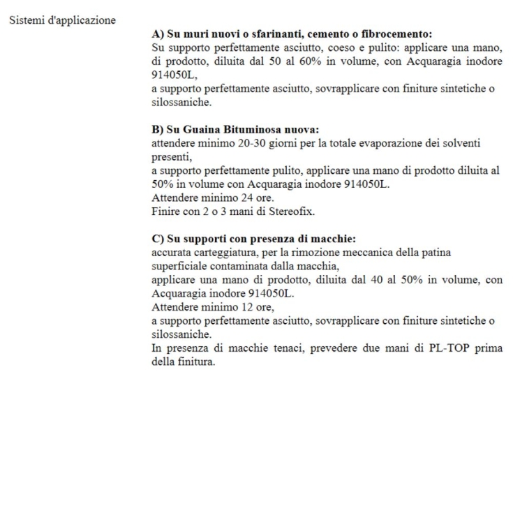 Fondo antimacchia al solvente PL-TOP Linvea -2