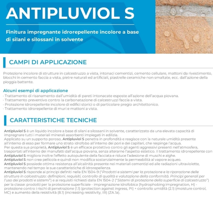 Impregnante idrorepellente Antipluviol S Mapei 10kg -1