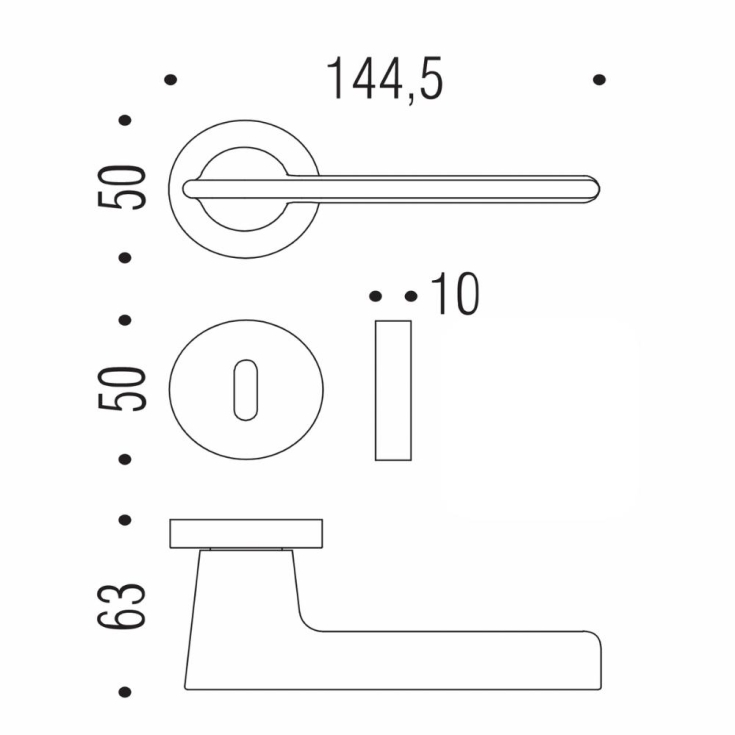 copy of Maniglia porta ROBOCINQUE S ID71R CROMAT Colombo -2