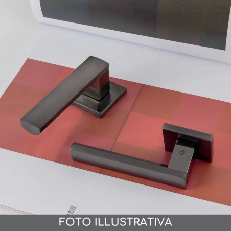 Maniglia porta CROMO/NEROMAT LC91R ALBA Colombo -4