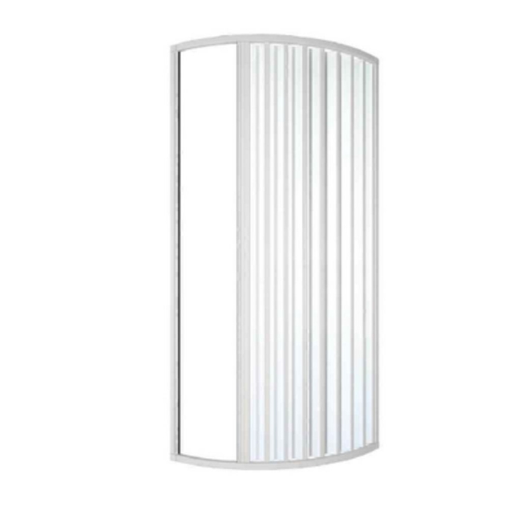 Box doccia semicircolare 80x100 cm asimmetrico Mosca PVC -2