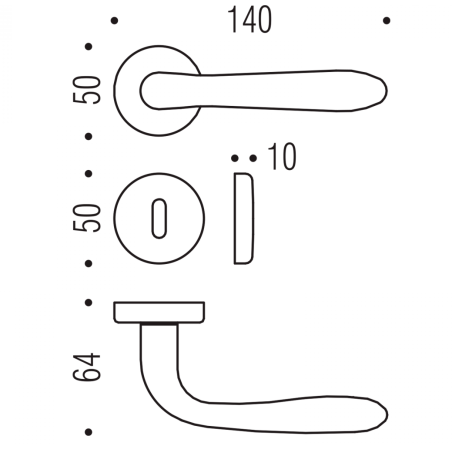 Maniglia Robot CD41R CR Cromo Lucido Colombo -2