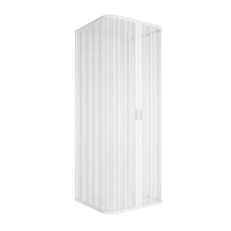 Box doccia tre lati 70x170x70cm apertura centrale Praga PVC -2