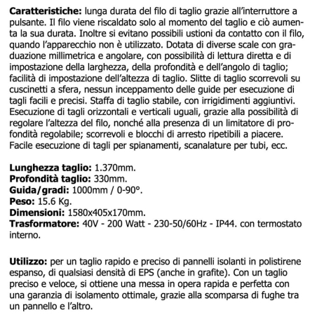 Taglierina polistirolo FIX-51S Fixline -3