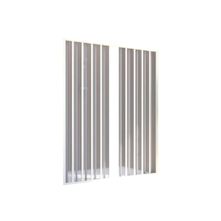 Box doccia nicchia da 90 a 100cm apertura centrale Sofia PVC -3