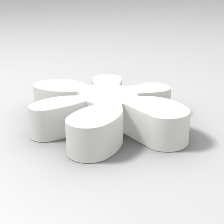 Pedana espositrice a forma di fiore in polietilene Floris -14