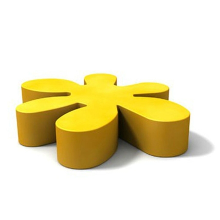 Pedana espositrice a forma di fiore in polietilene Floris -17