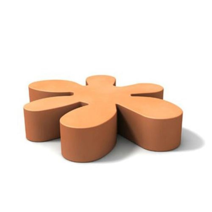 Pedana espositrice a forma di fiore in polietilene Floris -21