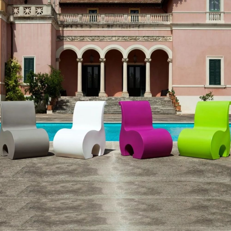 Poltrona da giardino colorata 82 cm Eddy Kloris -13