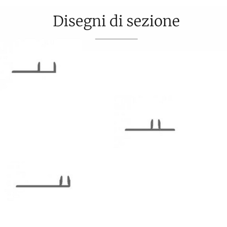 Base in alluminio non adesiva lunghezza 270cm TPU/6 Unisystem Plus Profilpas -3