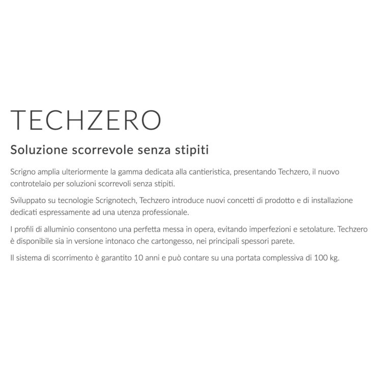 Controtelaio filomuro intonaco Techzero Scrigno -3