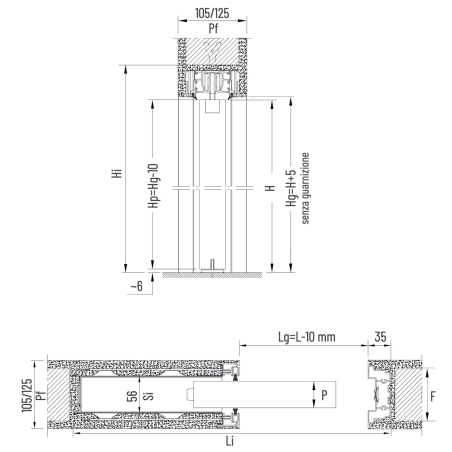 Controtelaio filomuro intonaco Techzero Scrigno -5