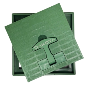 copy of Chiusino in PVC con telaio 20x20cm verde Dakota -1