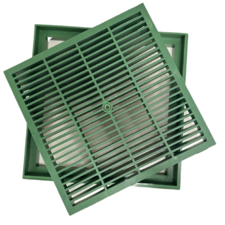 copy of Griglia in PVC con telaio 20x20cm verde Dakota -1