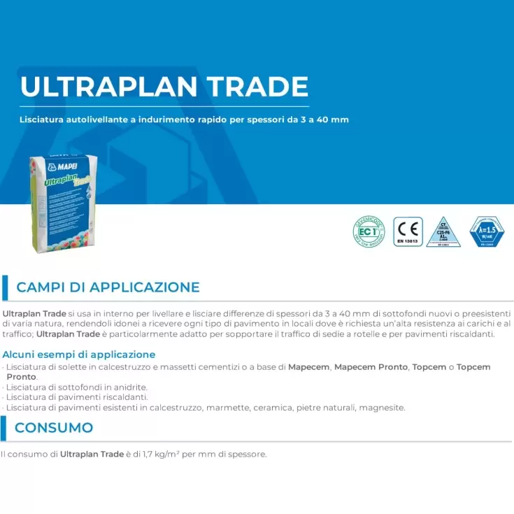 Massetto autolivellante Ultraplan Trade indurimento rapido 25Kg -2