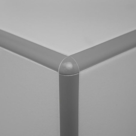 Angolo esterno in PVC co-estruso bianco crema TE Profilpas -2