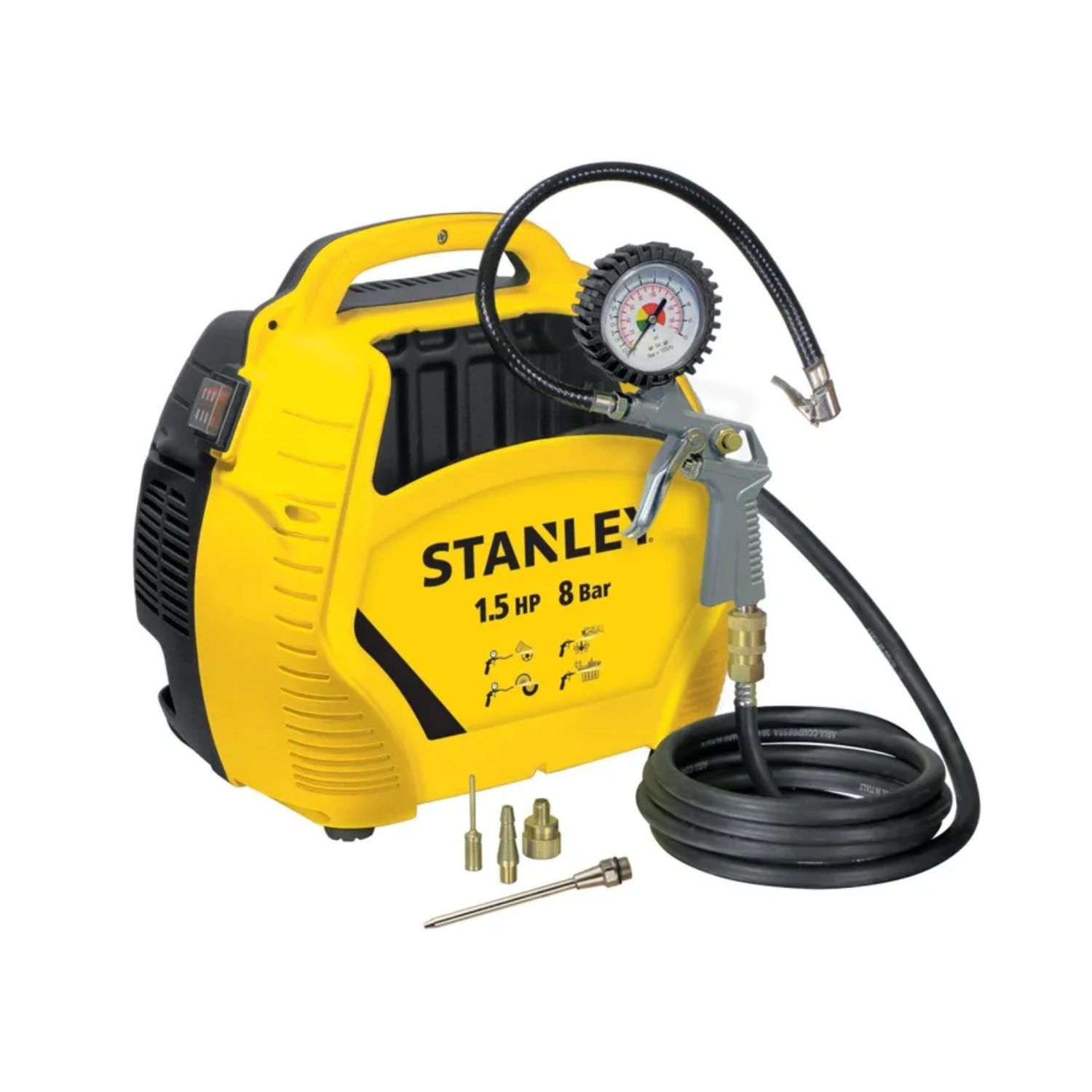 Compressore ad aria portatile 8bar 1.5hp Stanley 8215190STN595