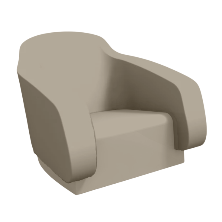 Poltrona da giardino tortora Klimt Kloris -3