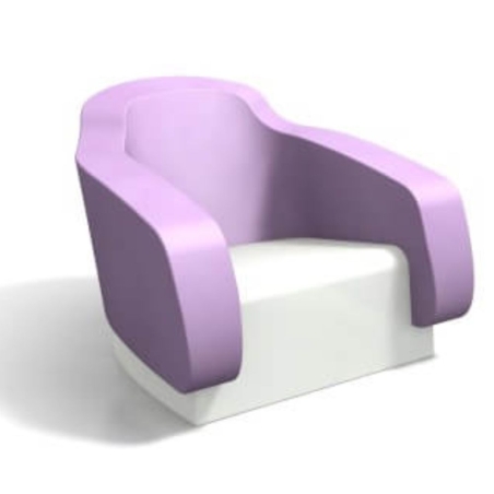 Poltrona da giardino Klimt Kloris |Glicine & Bianco -5