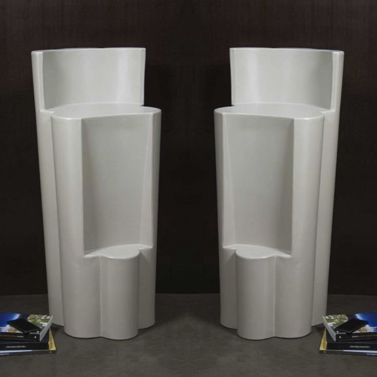 Sgabello da giardino colorato in polietilene Bach Kloris -18