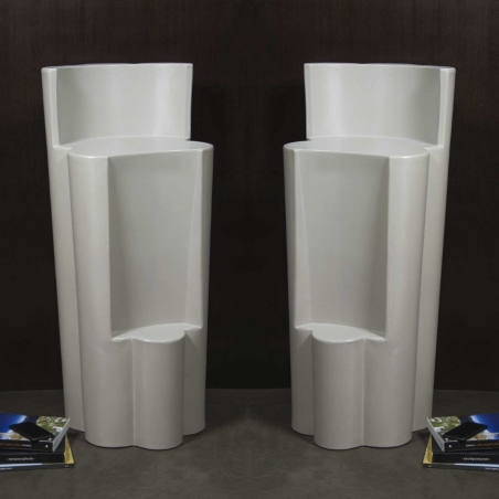 Sgabello da giardino colorato in polietilene Bach Kloris -18