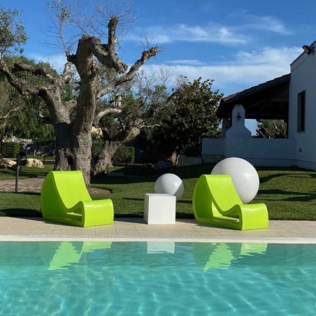 Poltrona design da esterno in polietilene Fusion Kloris -13