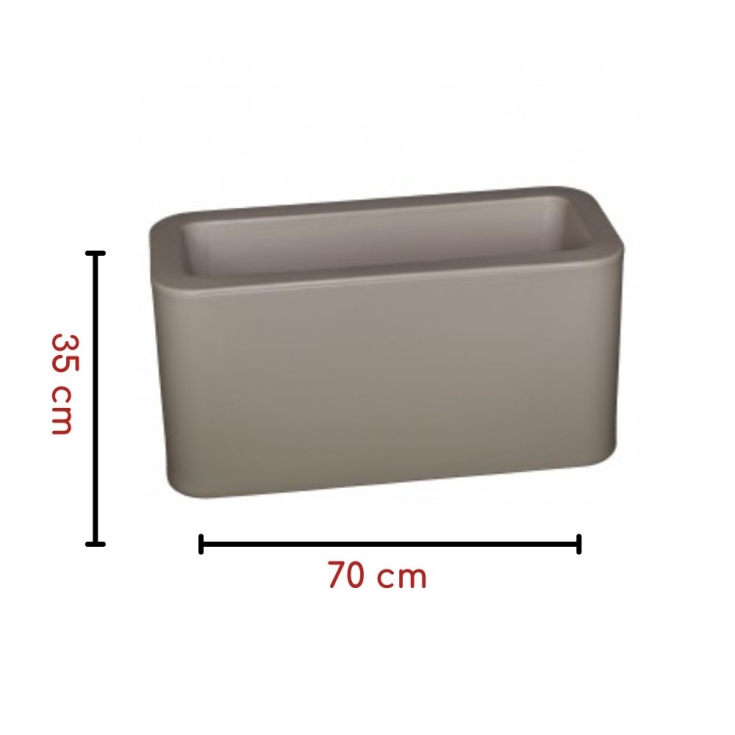 Vaso da giardino in polietilene 70x35 cm colorato Blog35 Kloris -2