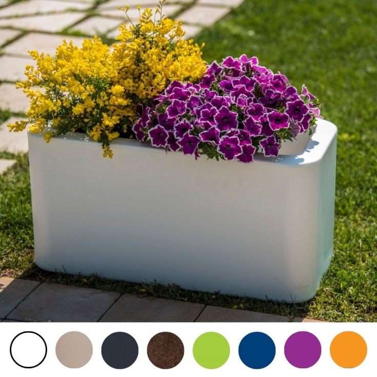 Vaso da giardino in polietilene 70x35 cm colorato Blog35 Kloris -3