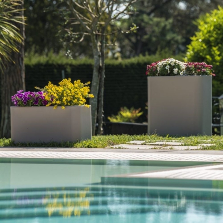 Vaso da giardino in polietilene 70x35 cm colorato Blog35 Kloris -4