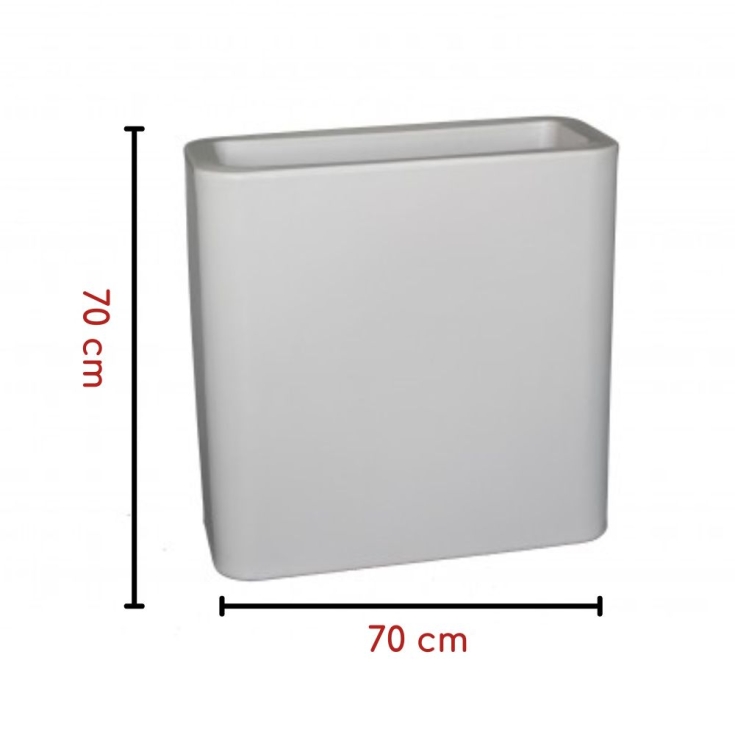 Vaso rettangolare 70 h cm tutta capienza in polietilene Blog70 -3