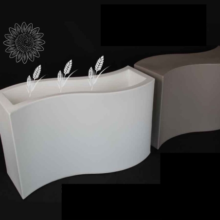 Vaso giardino ad onda 90x40cm POST55 Kloris -5