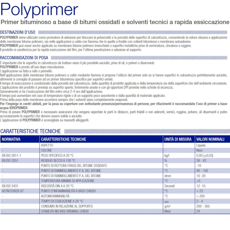 Primer bituminoso Polyprimer Polyglass -2