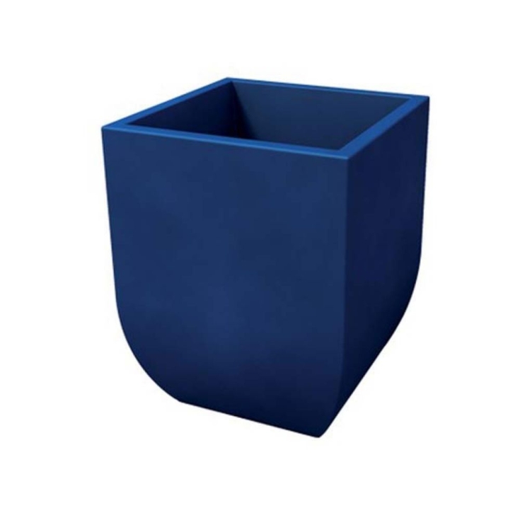 Vaso da giardino liscio 29x29 cm tutta capienza in polietilene Kloris -14