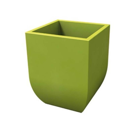 Vaso da giardino liscio 43,5x43,5 cm tutta capienza in polietilene Kloris -17