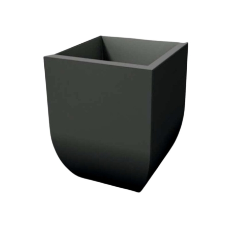 Vaso da giardino liscio tutta capienza 58x58 cm in polietilene Kloris -18