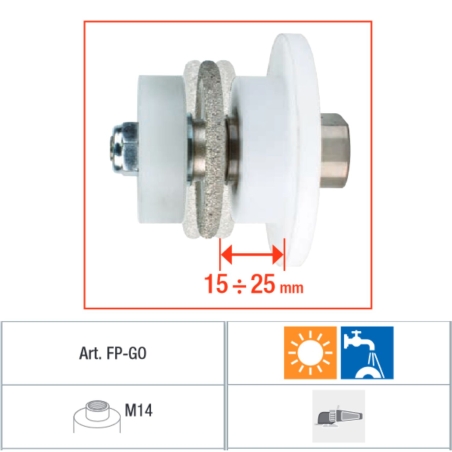 Mola diamantata per goggiolatoio FP-GO Montolit -2